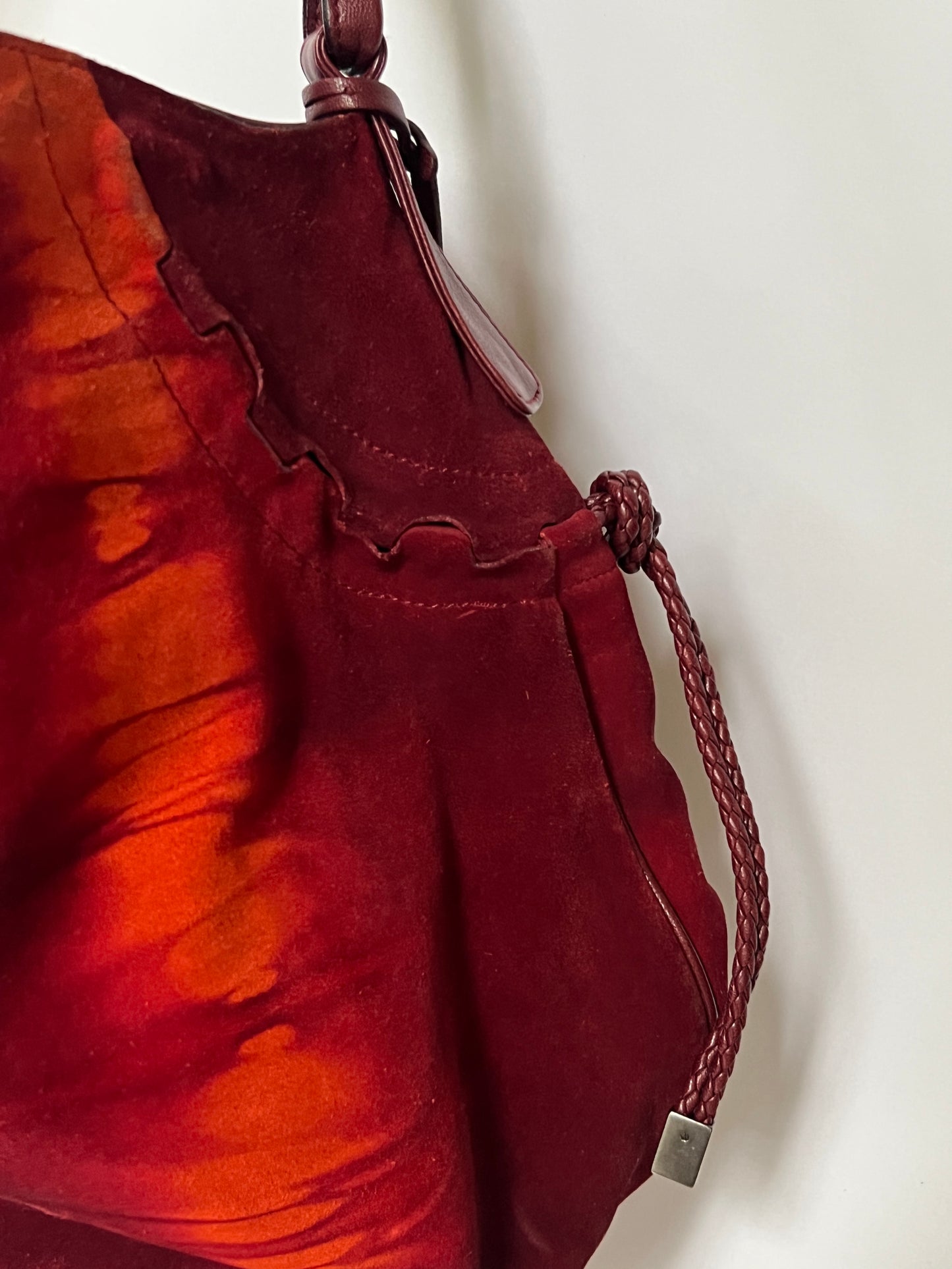 Ferragamo Tie-Dye Suede Gancini Hobo — Early 2000s
