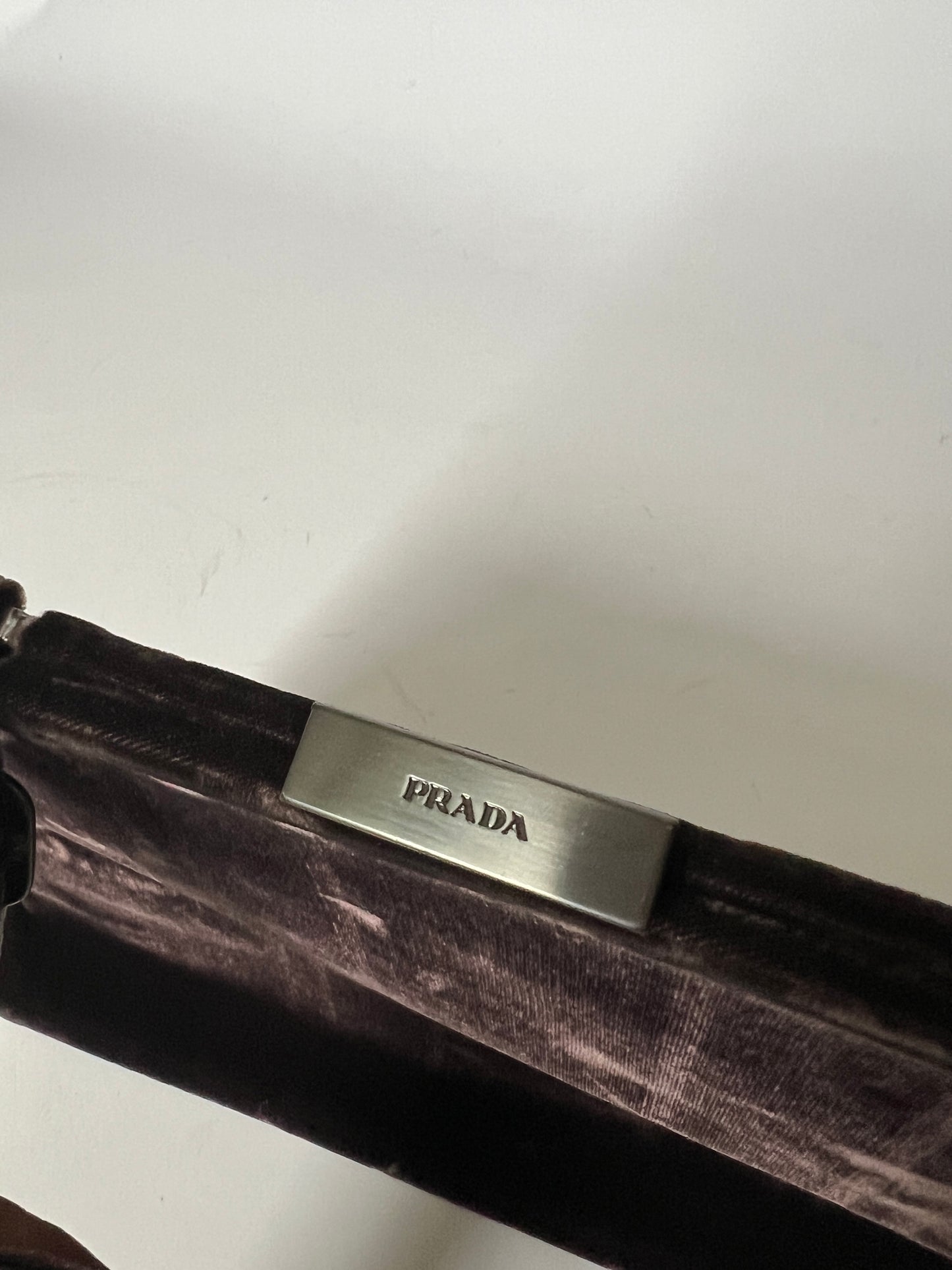 Prada Velvet Frame Handbag — Late 1990s / Early 2000s