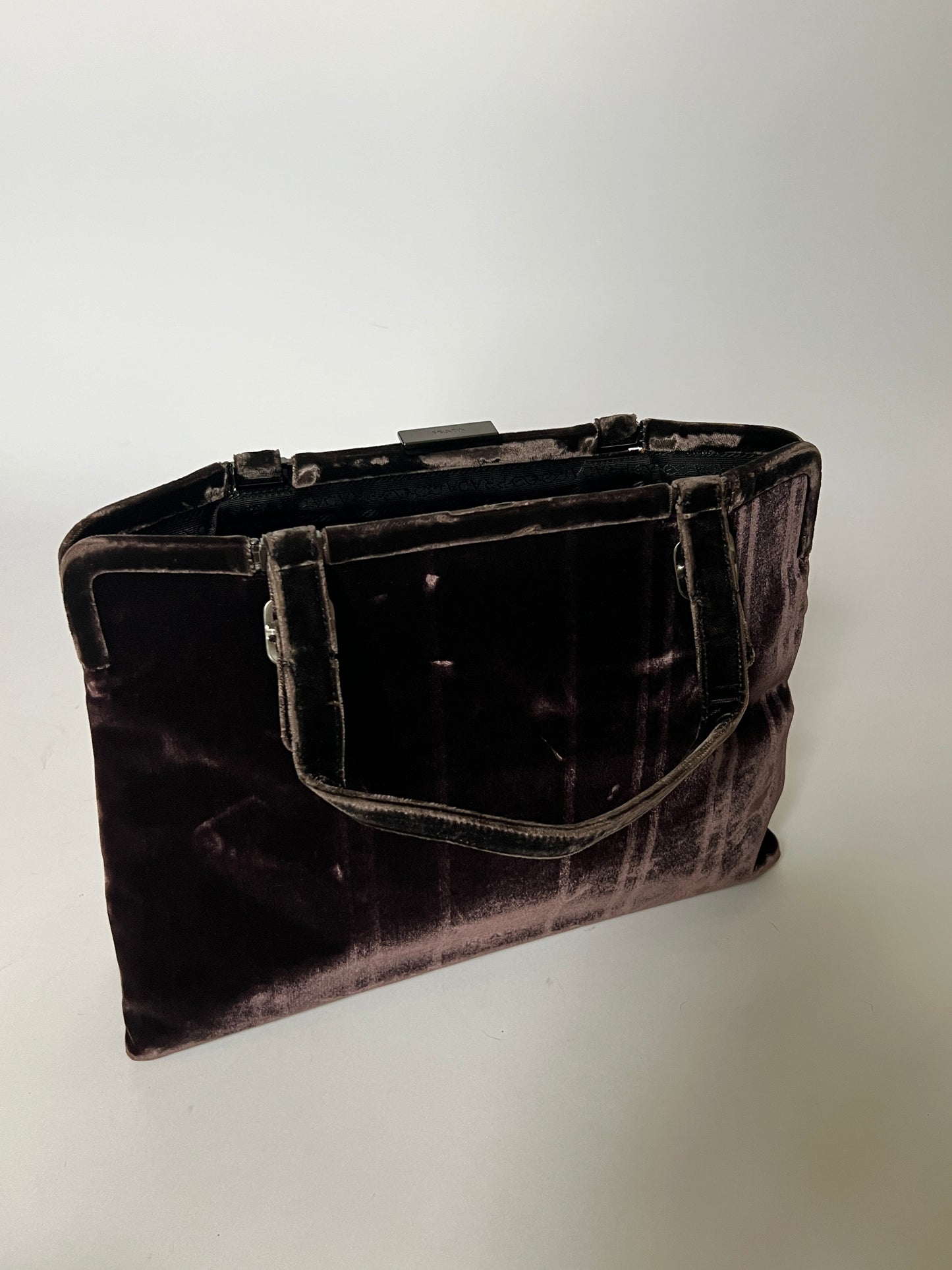 Prada Velvet Frame Handbag — Late 1990s / Early 2000s