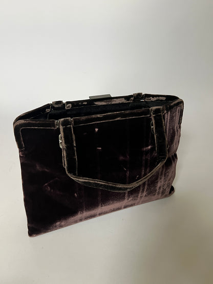Prada Velvet Frame Handbag — Late 1990s / Early 2000s