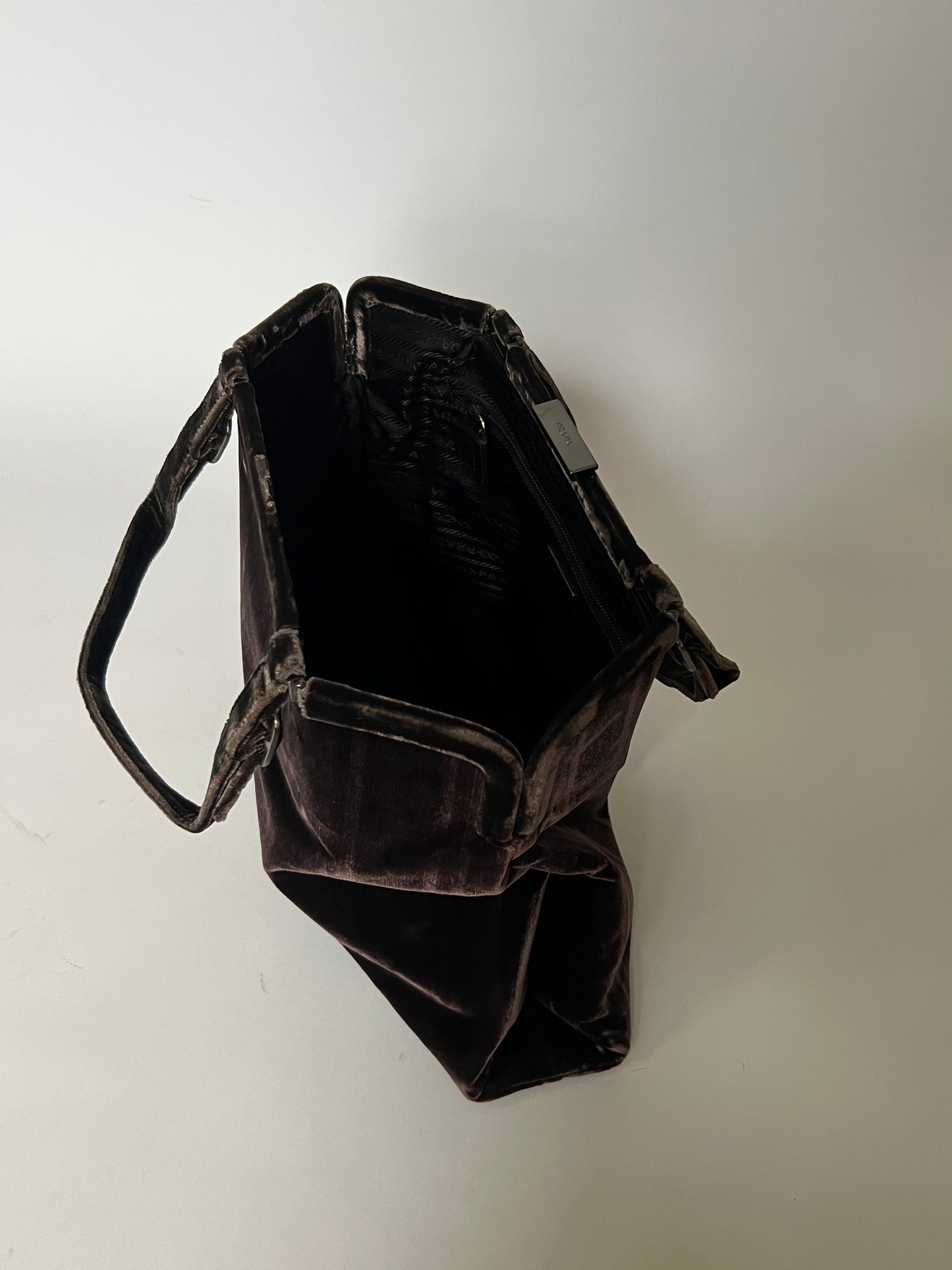 Prada Velvet Frame Handbag — Late 1990s / Early 2000s