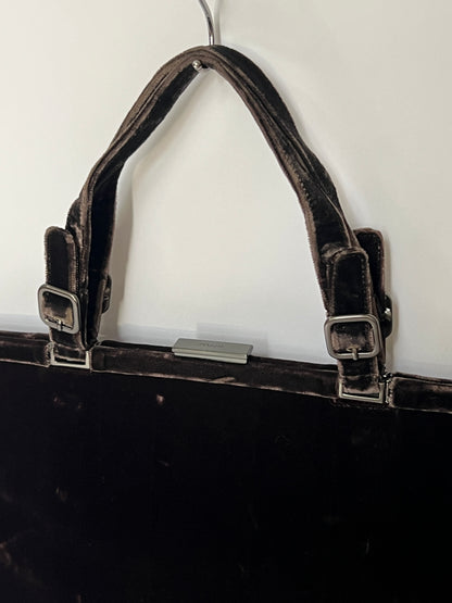 Prada Velvet Frame Handbag — Late 1990s / Early 2000s