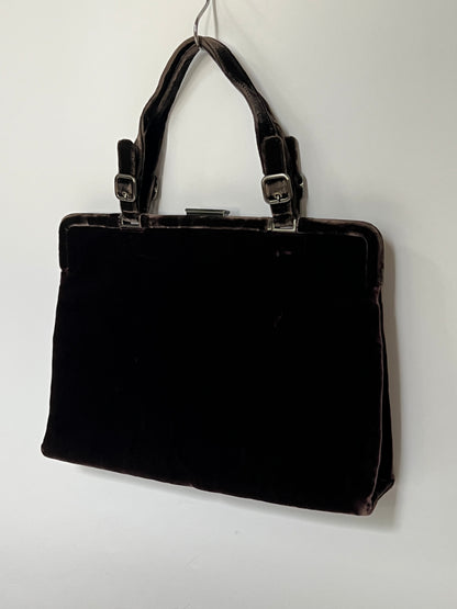 Prada Velvet Frame Handbag — Late 1990s / Early 2000s