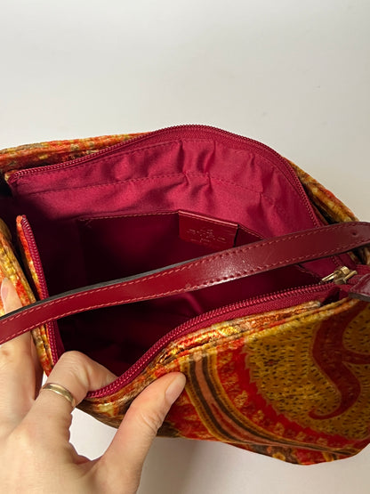 Etro Paisley Velvet Shoulder Bag — Early 2000s