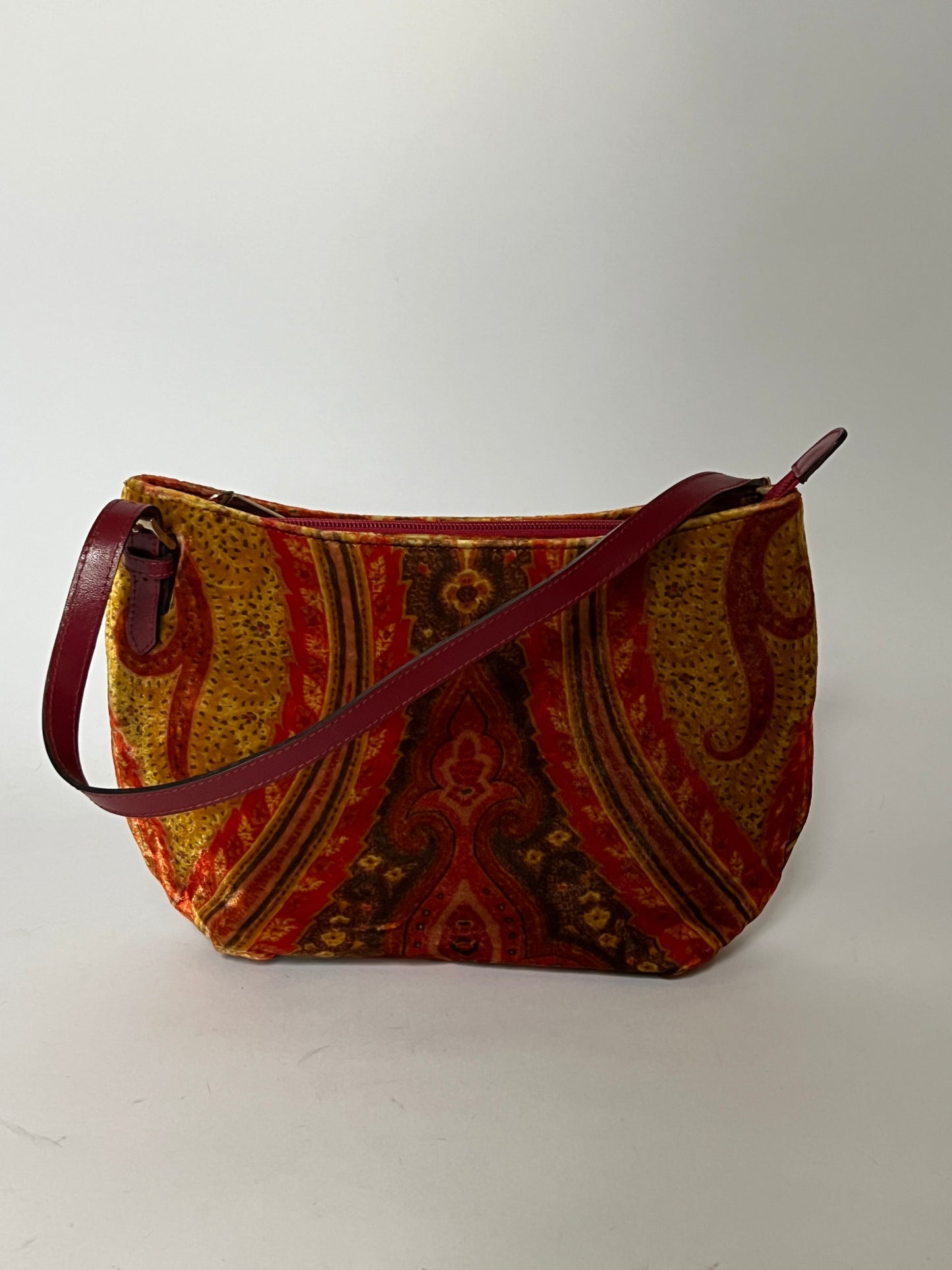 Etro Paisley Velvet Shoulder Bag — Early 2000s