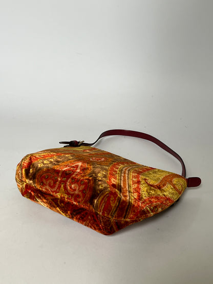 Etro Paisley Velvet Shoulder Bag — Early 2000s