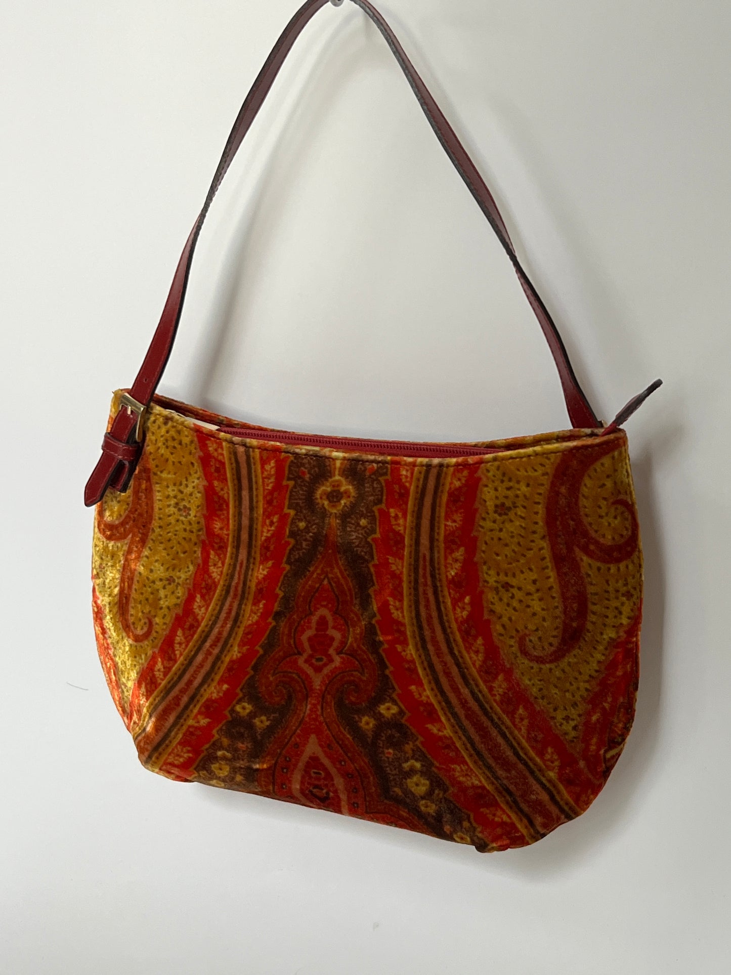 Etro Paisley Velvet Shoulder Bag — Early 2000s
