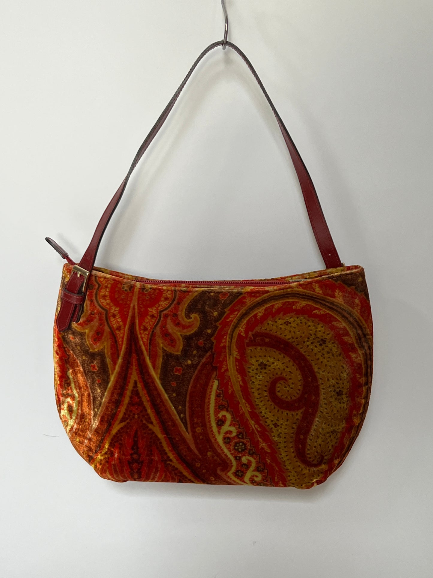Etro Paisley Velvet Shoulder Bag — Early 2000s