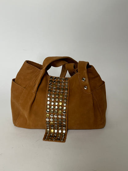 Tres Studded Leather Shoulder Bag — Mid 2000s
