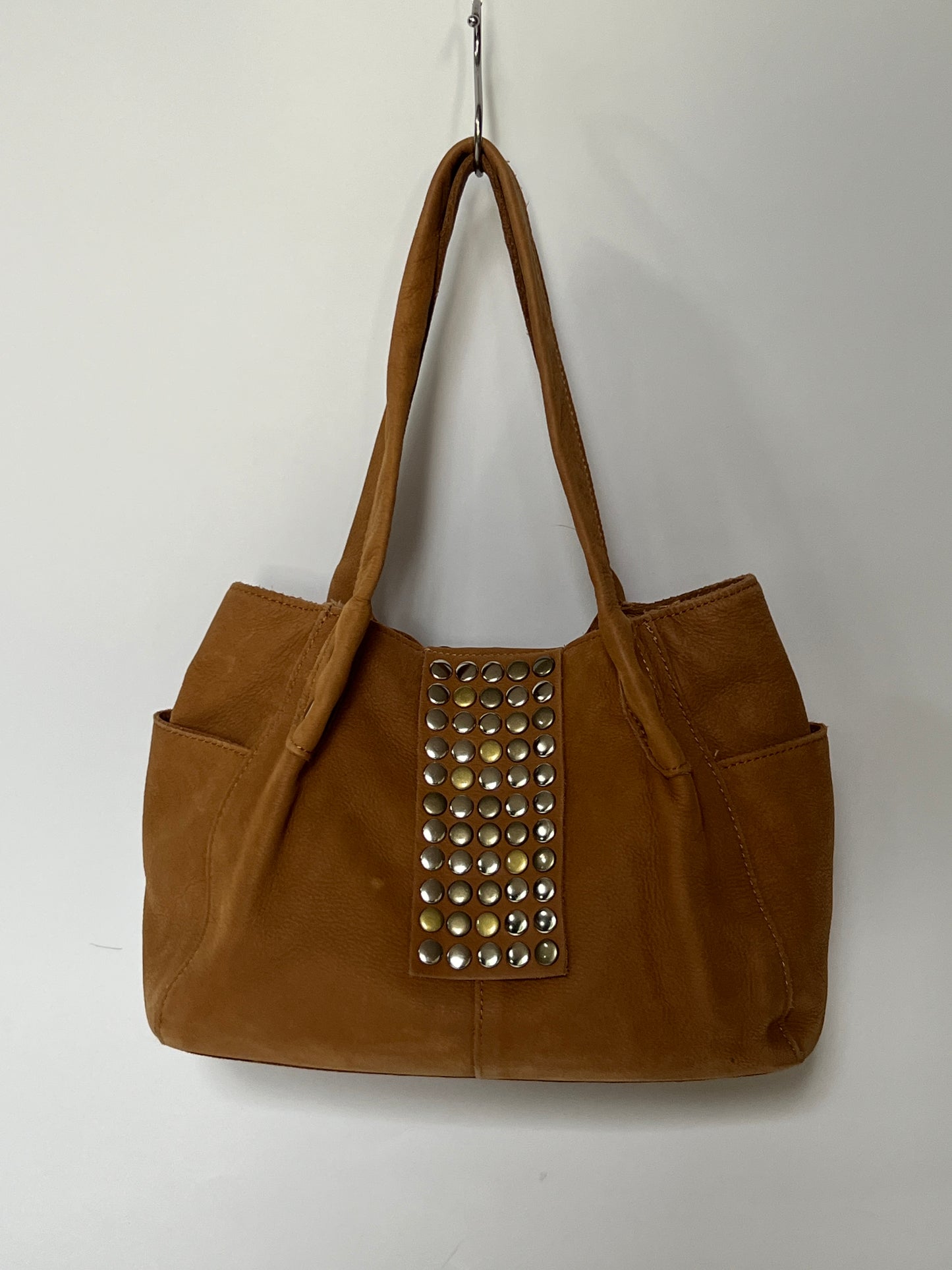 Tres Studded Leather Shoulder Bag — Mid 2000s