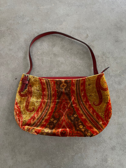 Etro Paisley Velvet Shoulder Bag — Early 2000s