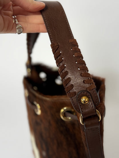Calf Hair Drawstring Bag — Made in Italy