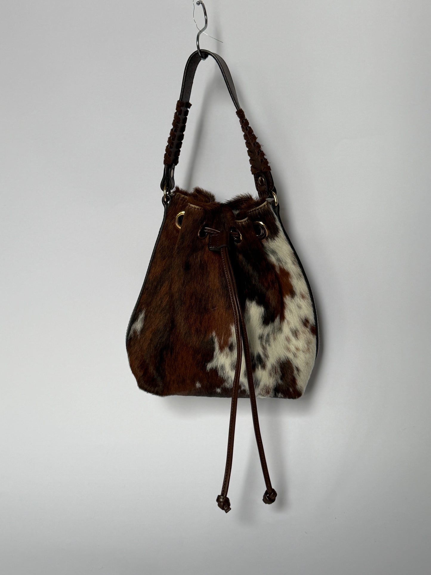 Calf Hair Drawstring Bag — Made in Italy