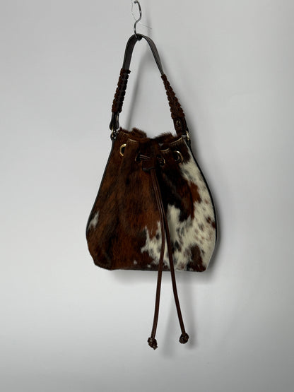 Calf Hair Drawstring Bag — Made in Italy