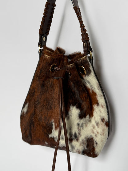 Calf Hair Drawstring Bag — Made in Italy