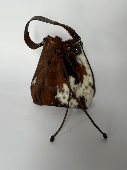 Calf Hair Drawstring Bag — Made in Italy