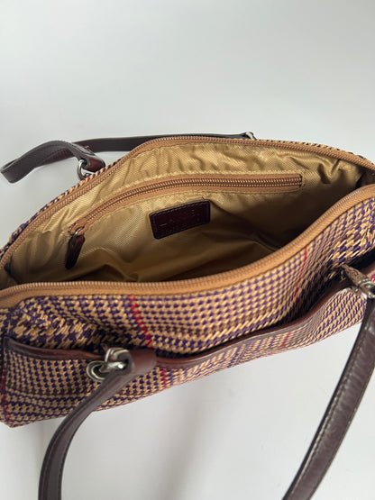 Ralph Lauren Plaid Bowler Bag