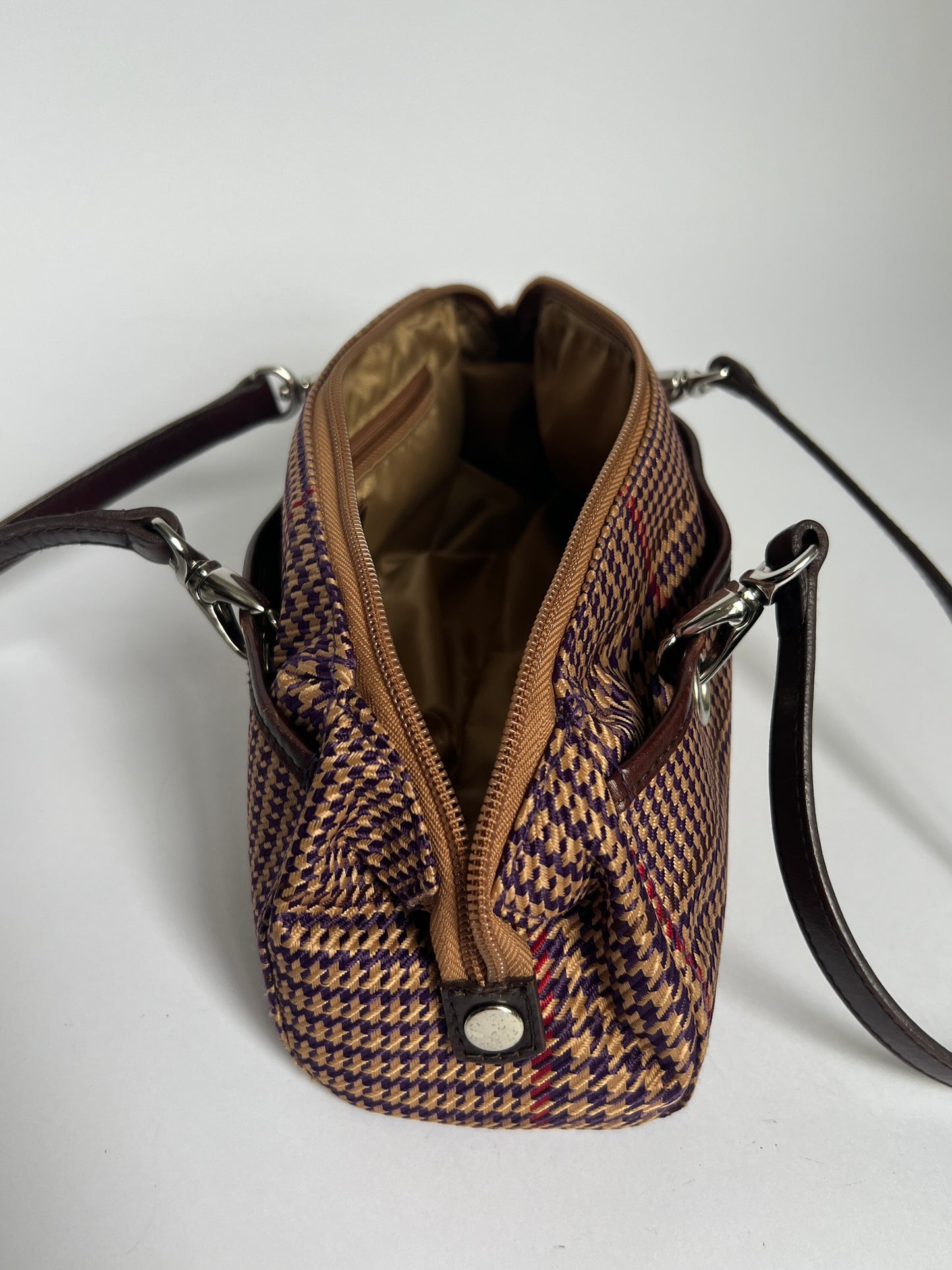 Ralph Lauren Plaid Bowler Bag