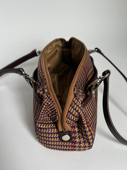 Ralph Lauren Plaid Bowler Bag