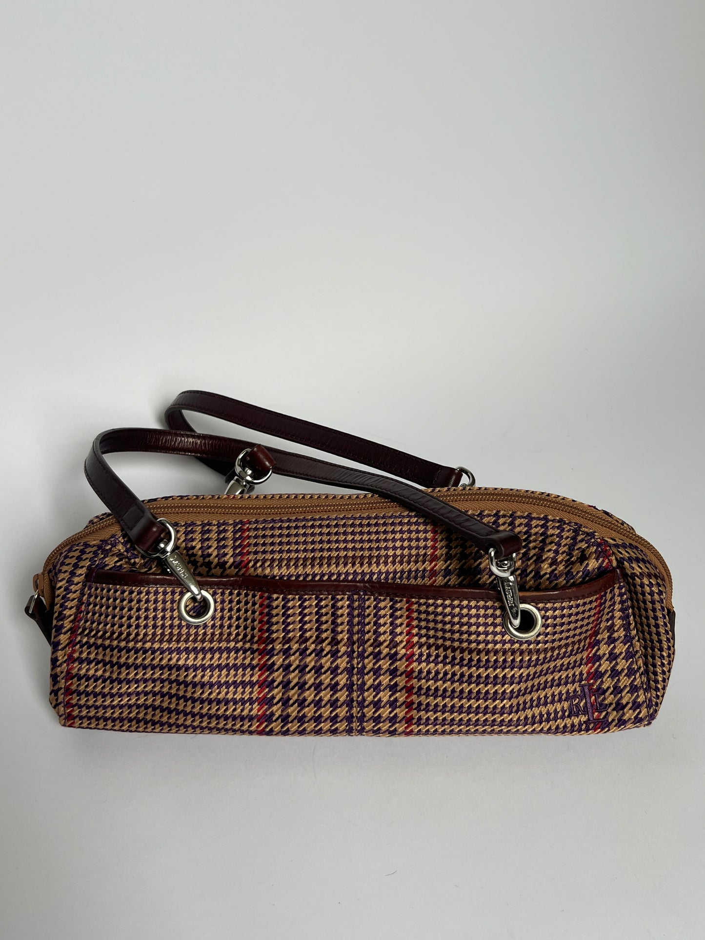 Ralph Lauren Plaid Bowler Bag