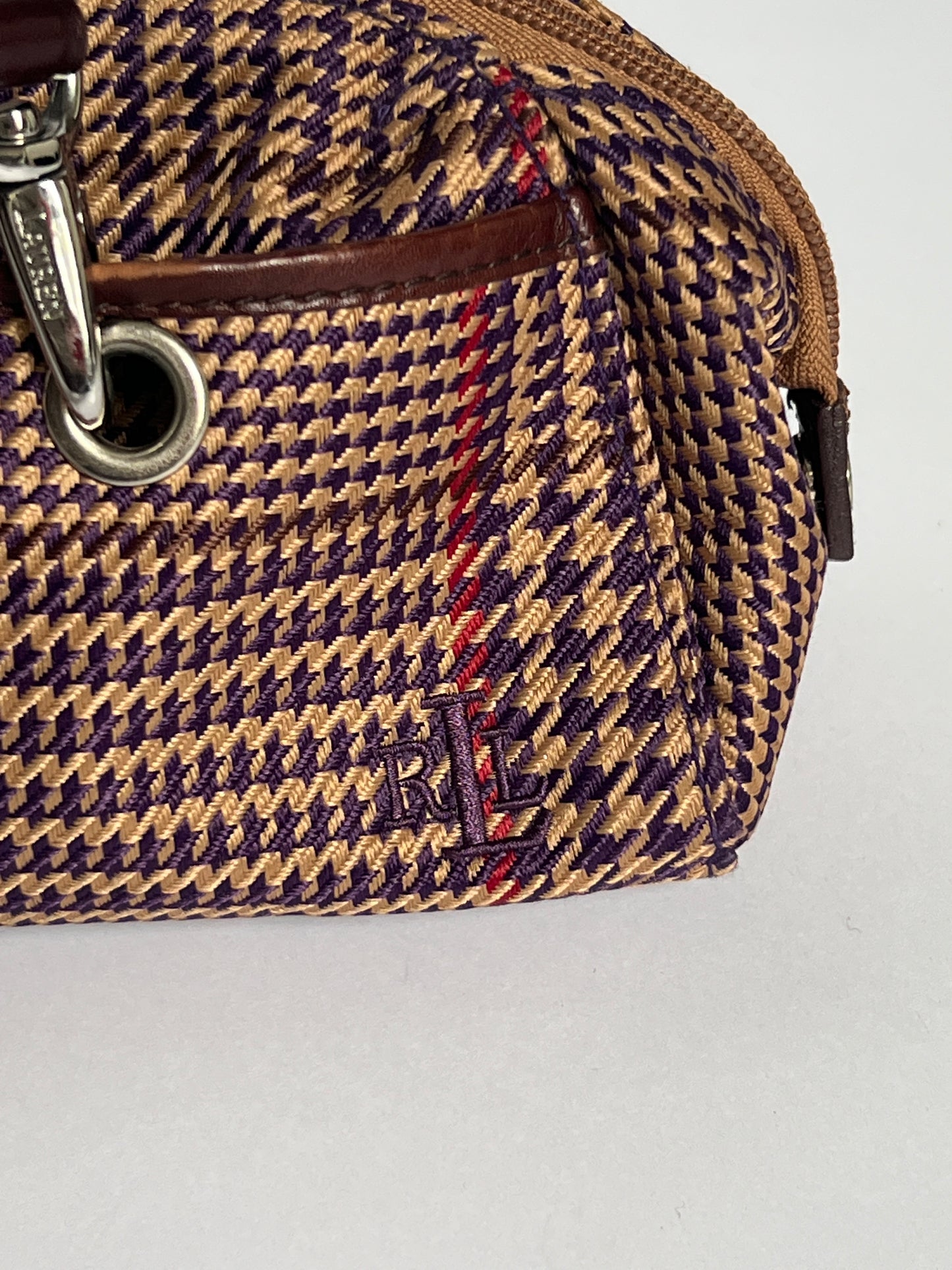 Ralph Lauren Plaid Bowler Bag