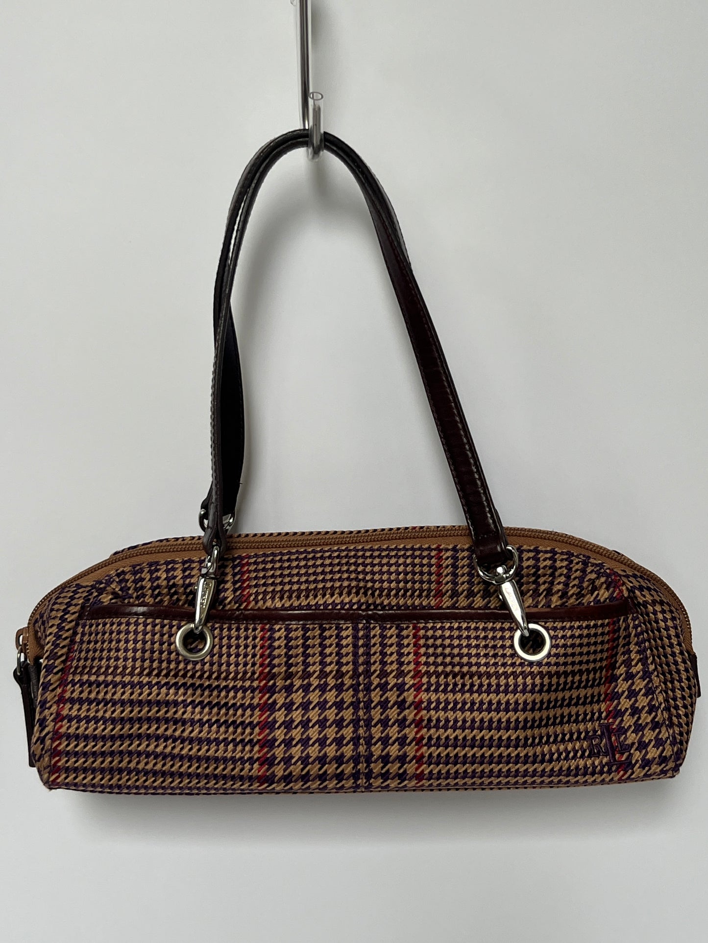 Ralph Lauren Plaid Bowler Bag