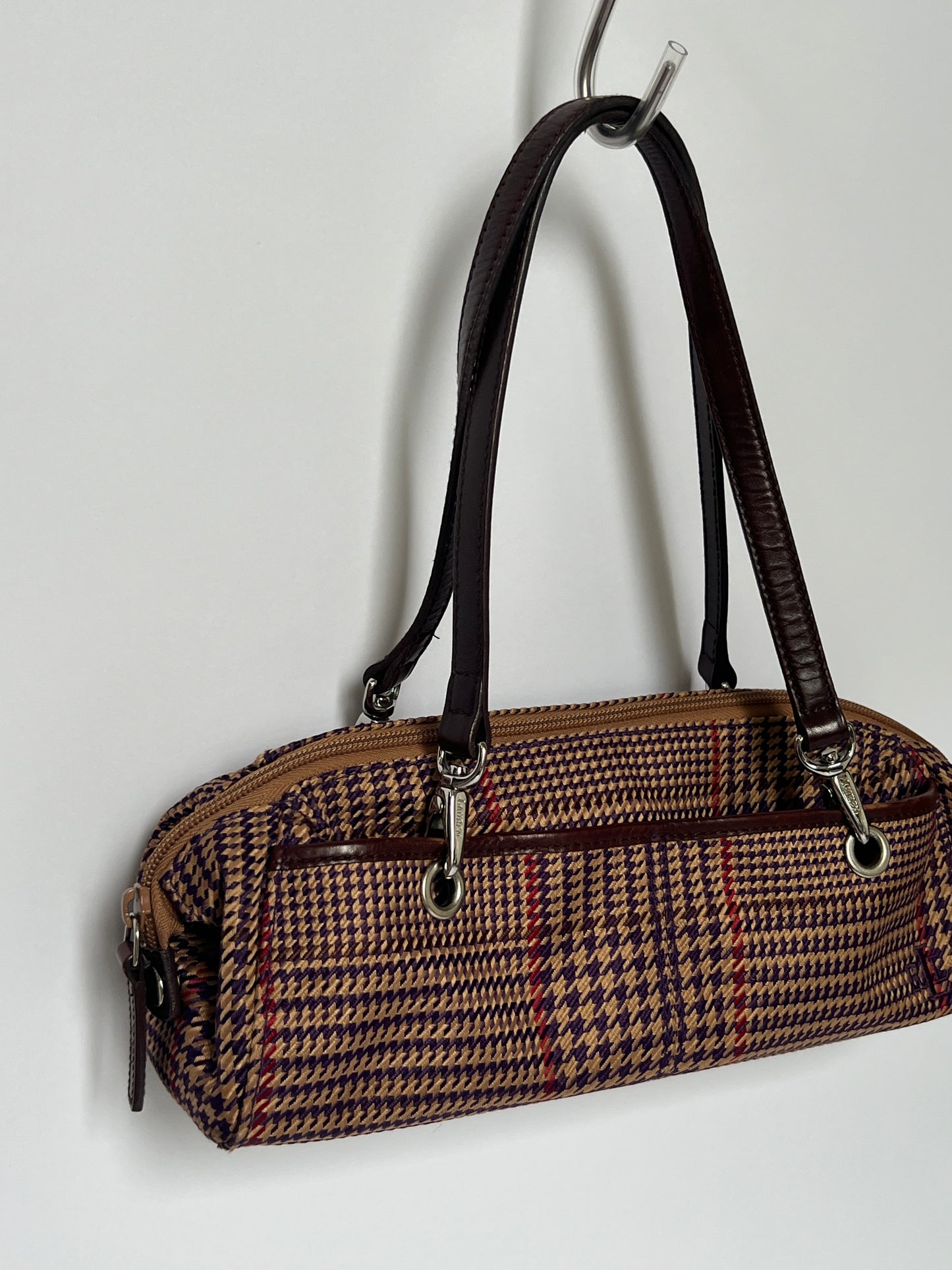 Ralph Lauren Plaid Bowler Bag