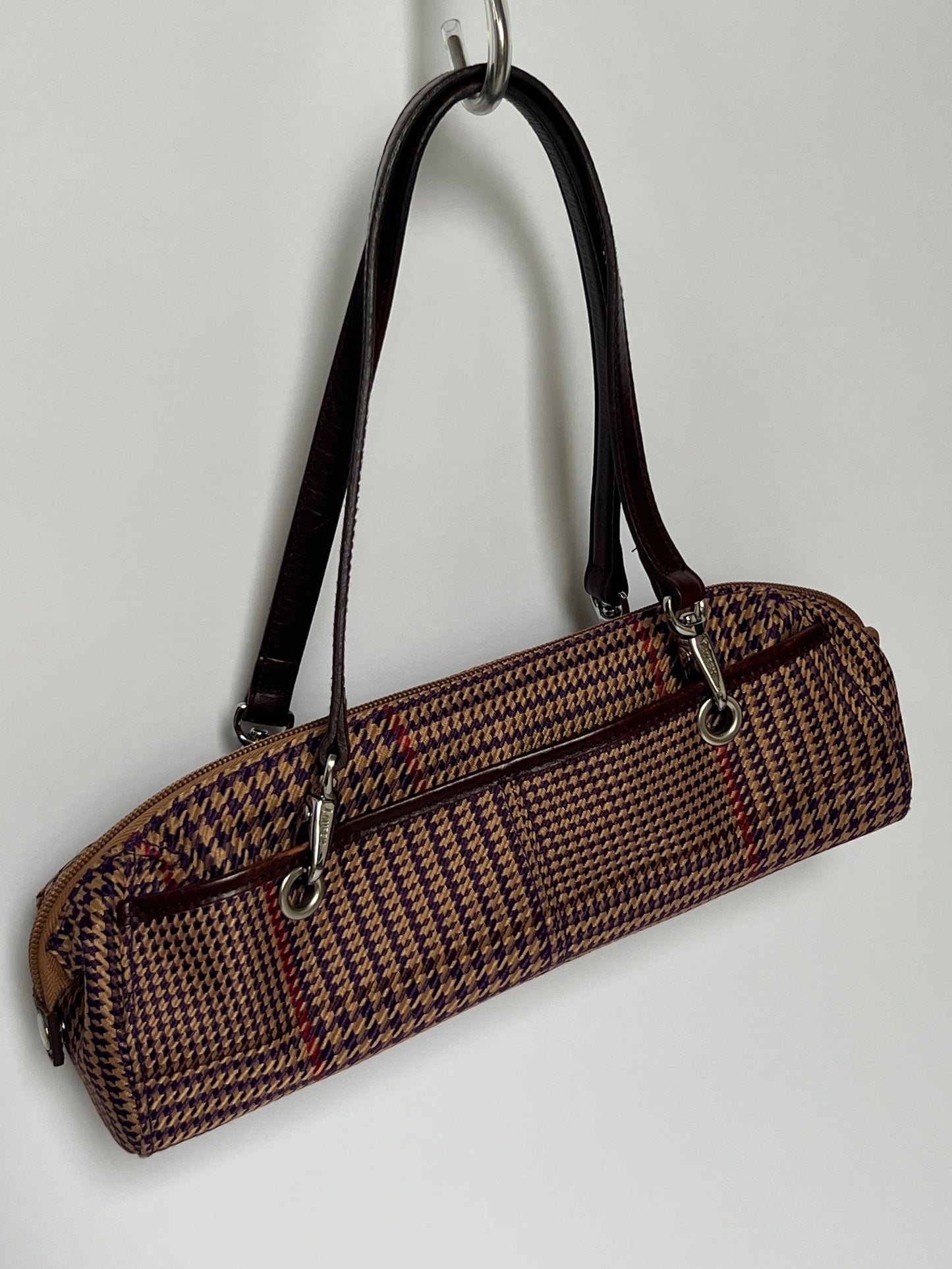 Ralph Lauren Plaid Bowler Bag