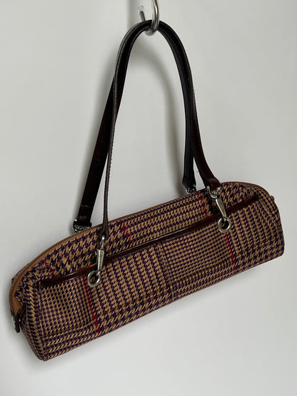 Ralph Lauren Plaid Bowler Bag