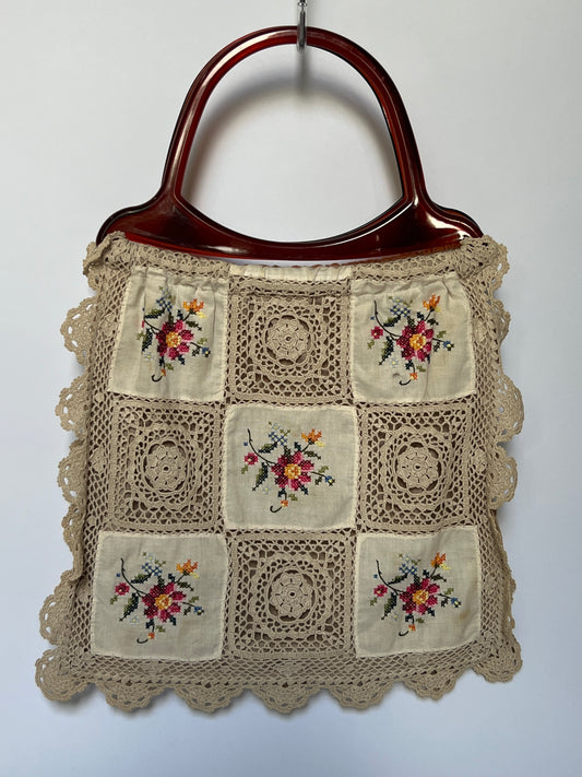 Crochet Tortoiseshell Bag