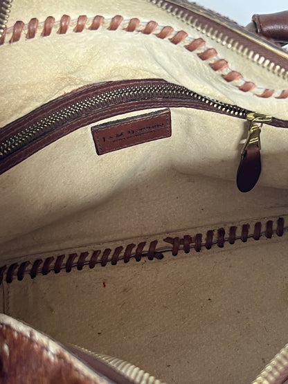 Lock and Key Cowhide Bag