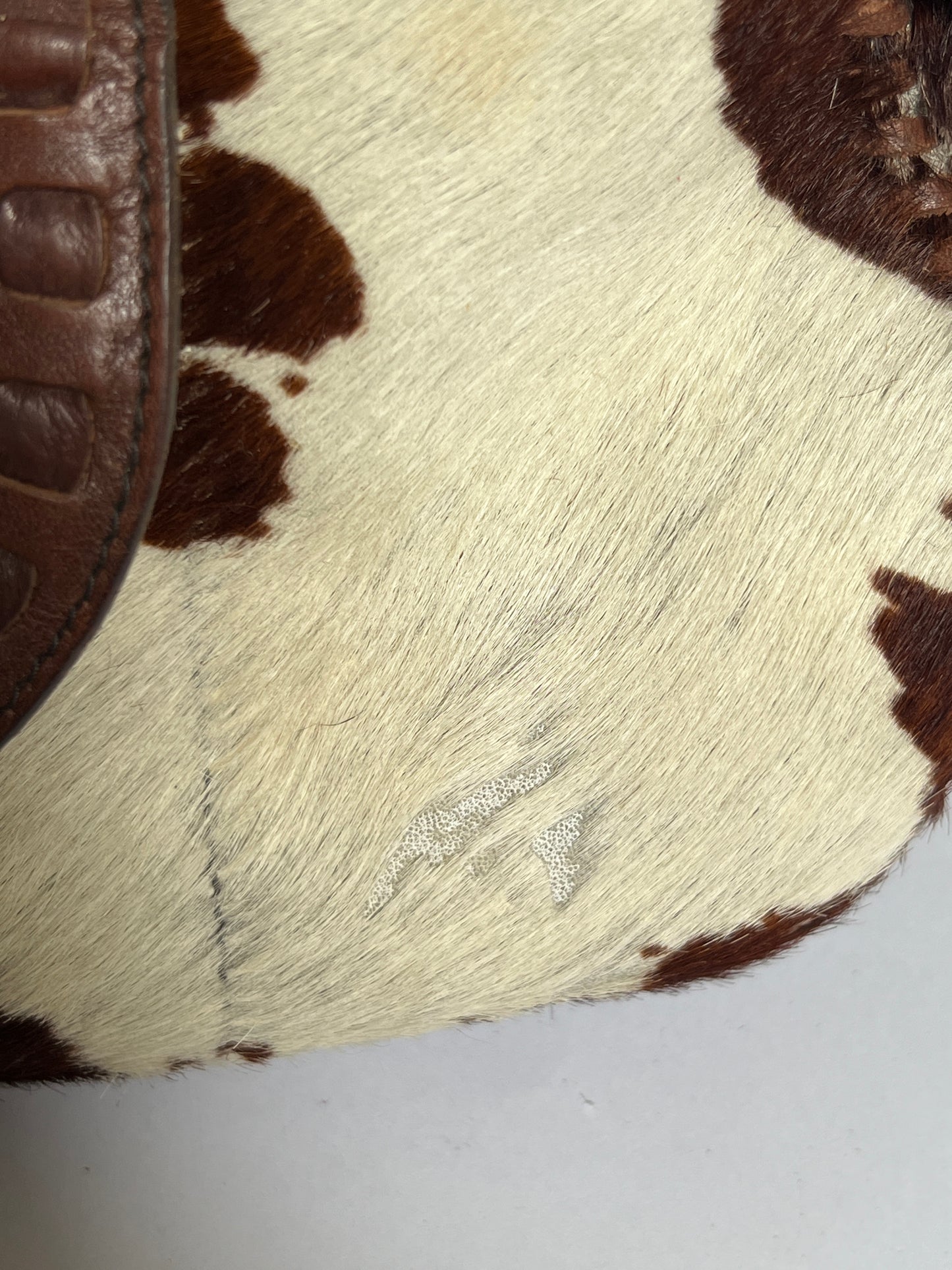 Lock and Key Cowhide Bag