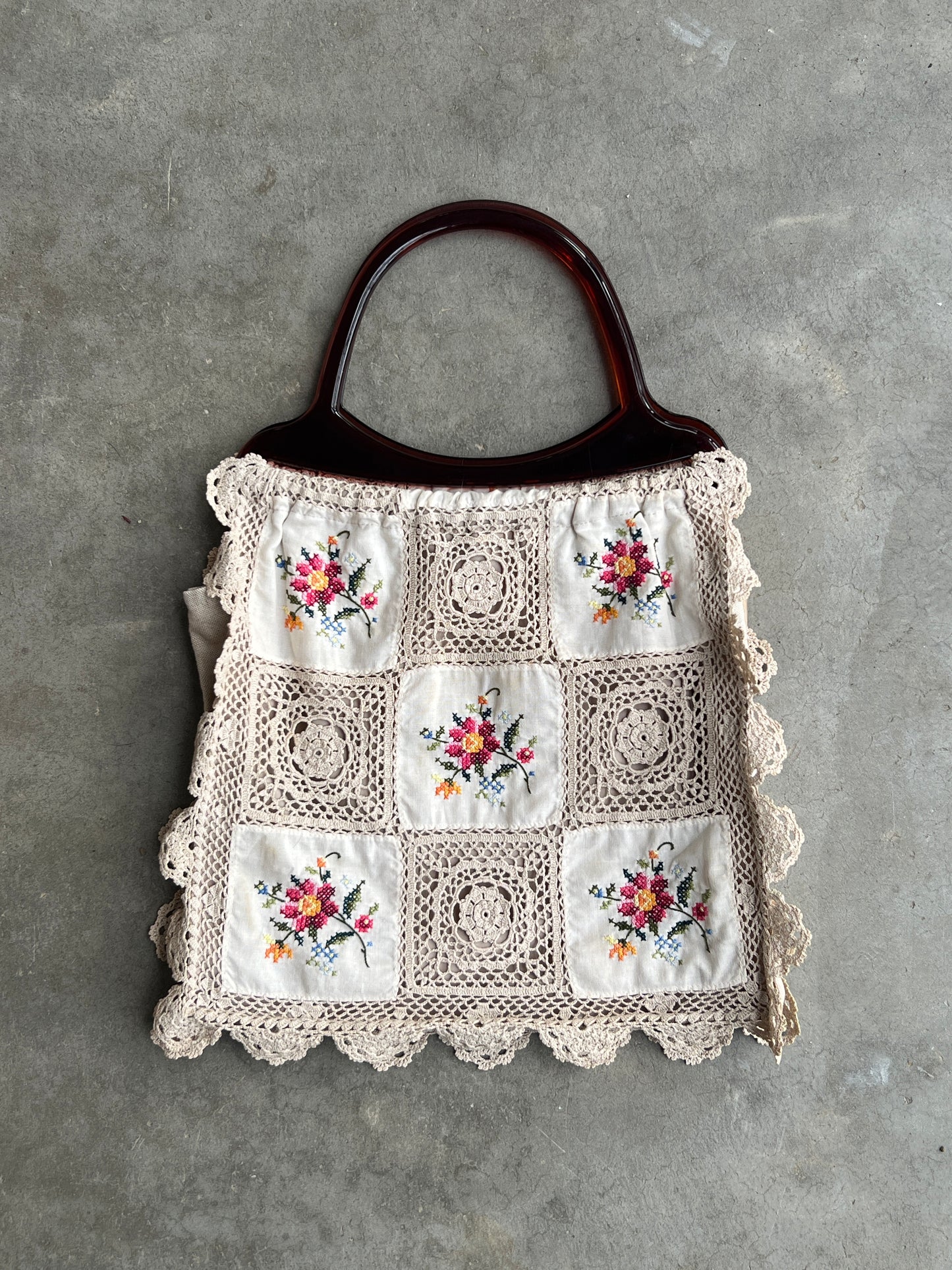 Crochet Tortoiseshell Bag