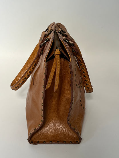 Leather Butterfly Boho Tote