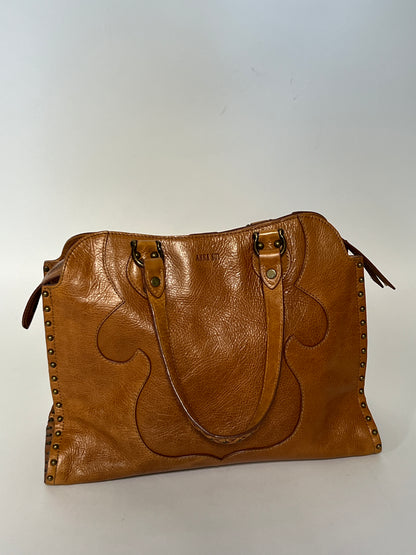 Leather Butterfly Boho Tote