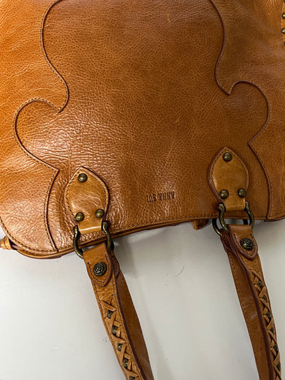 Leather Butterfly Boho Tote
