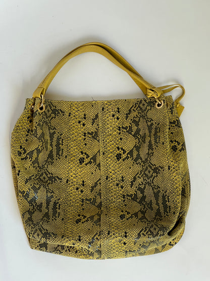 Italian Leather Python Tote