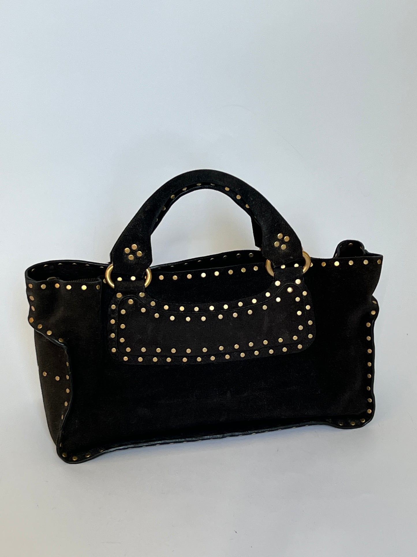 Celine Suede Studded Boogie Bag