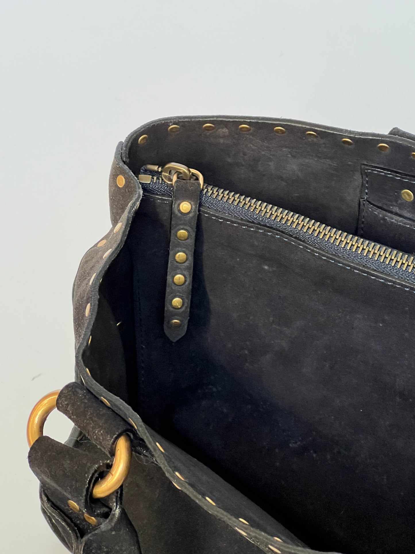 Celine Suede Studded Boogie Bag