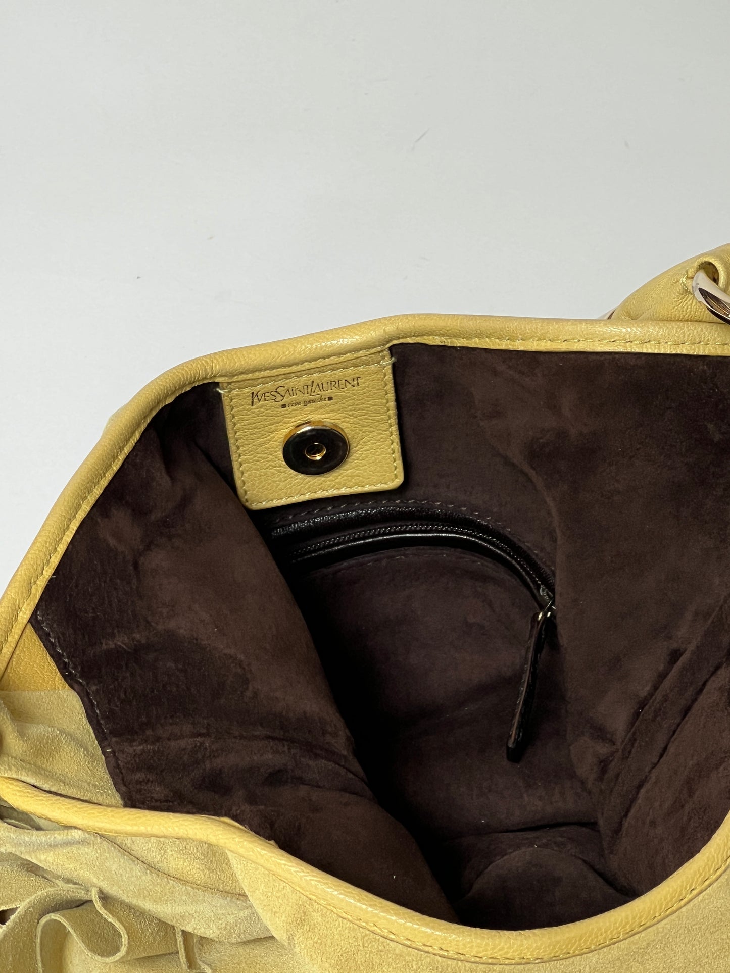 YSL St Tropez Suede Bag