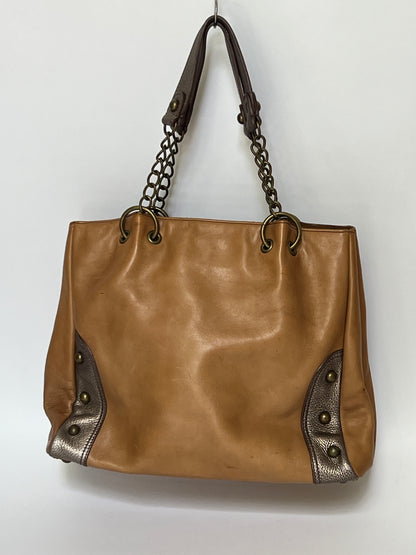 Metallic Leather Tote Bag