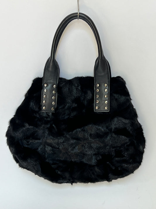 Fur Studded Shoulder Bag