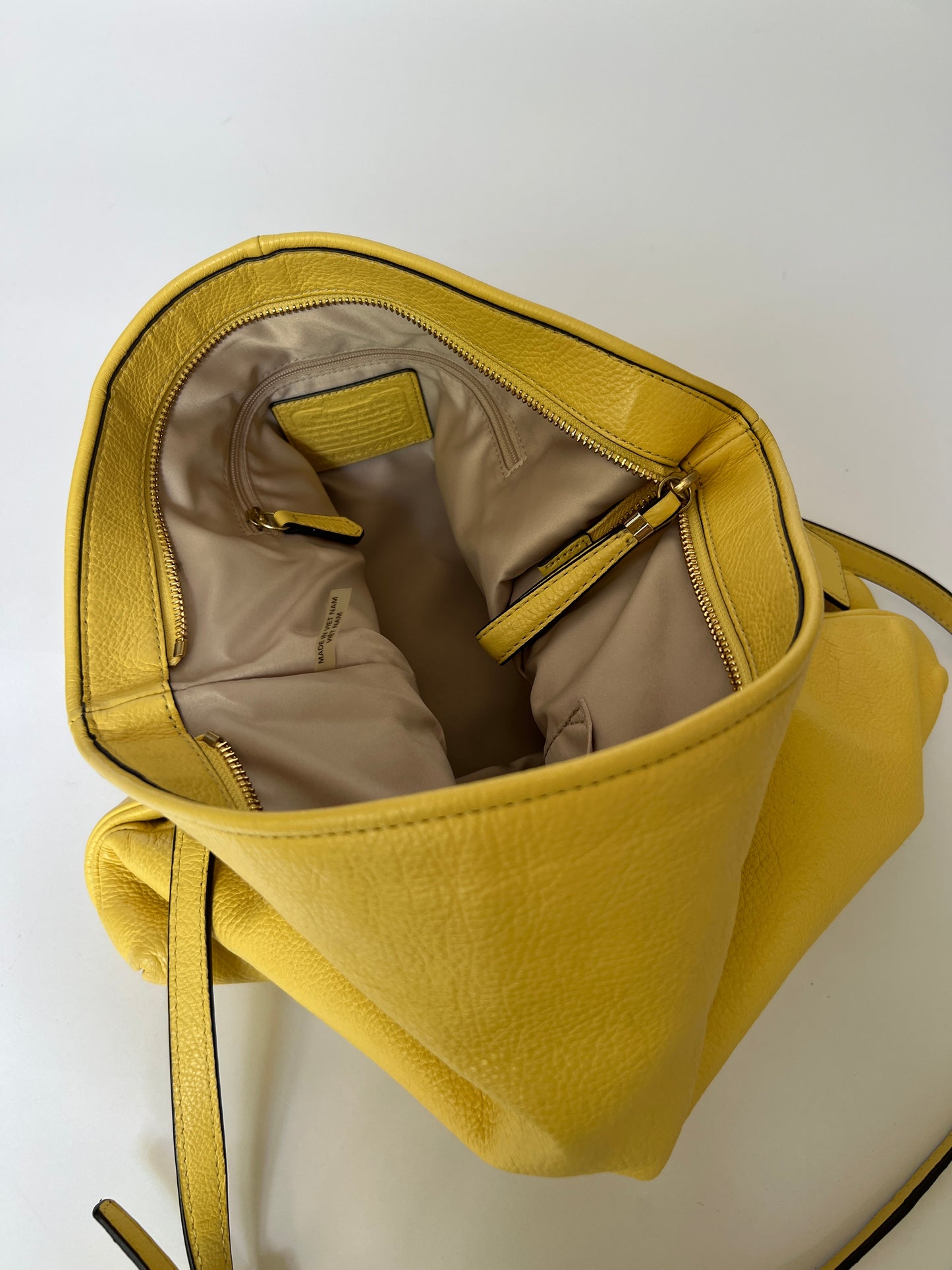 Yellow Leather Tote