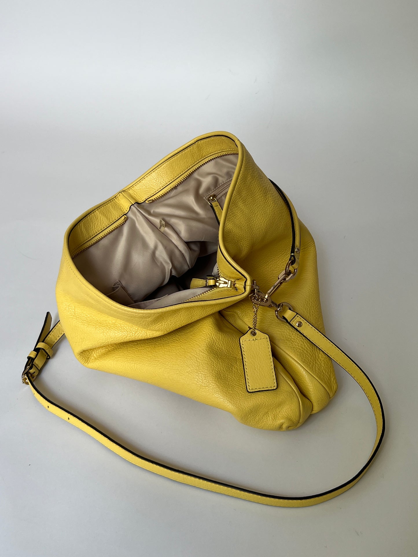 Yellow Leather Tote