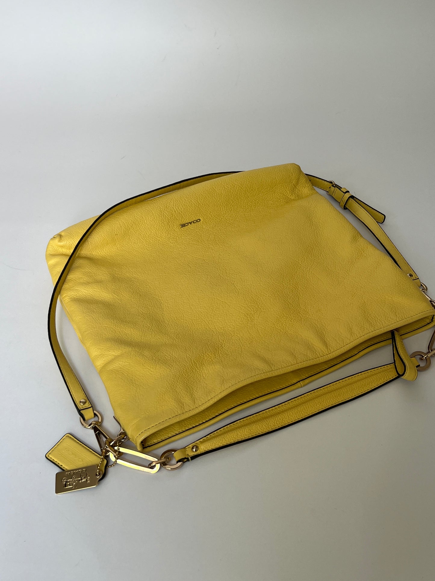 Yellow Leather Tote