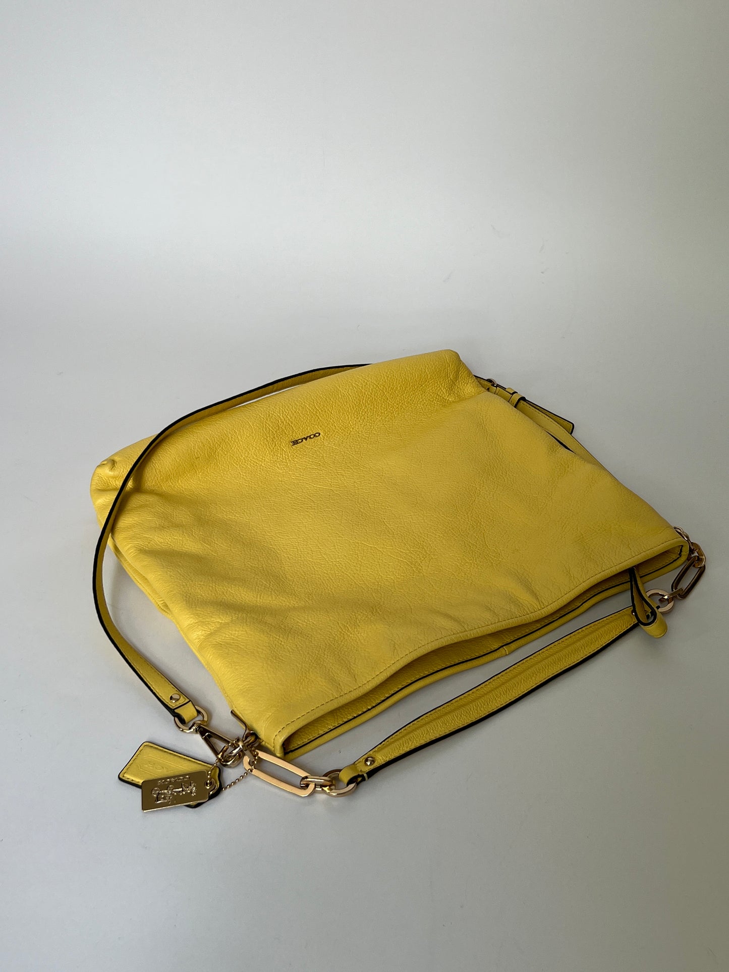 Yellow Leather Tote
