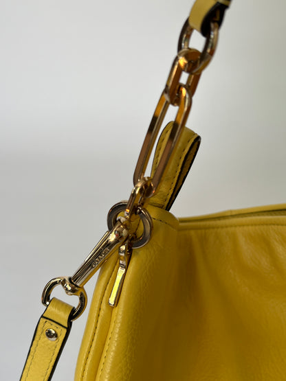 Yellow Leather Tote
