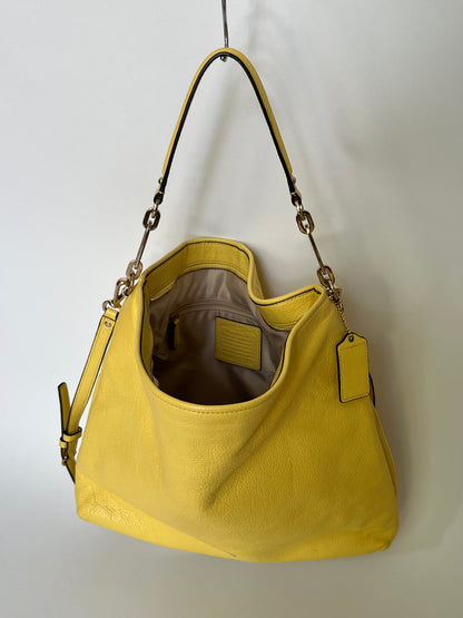 Yellow Leather Tote