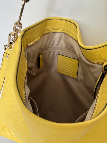 Yellow Leather Tote