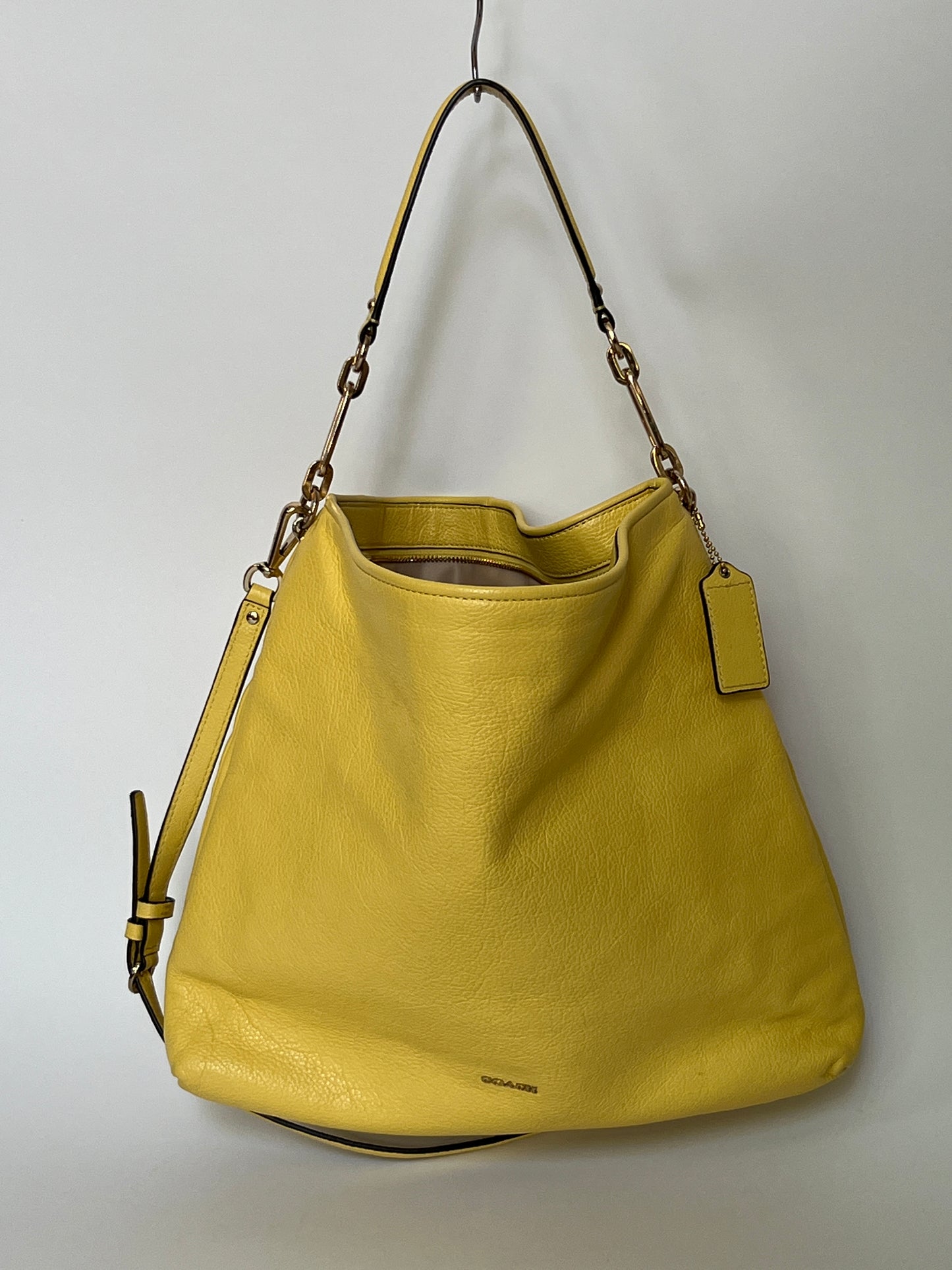 Yellow Leather Tote